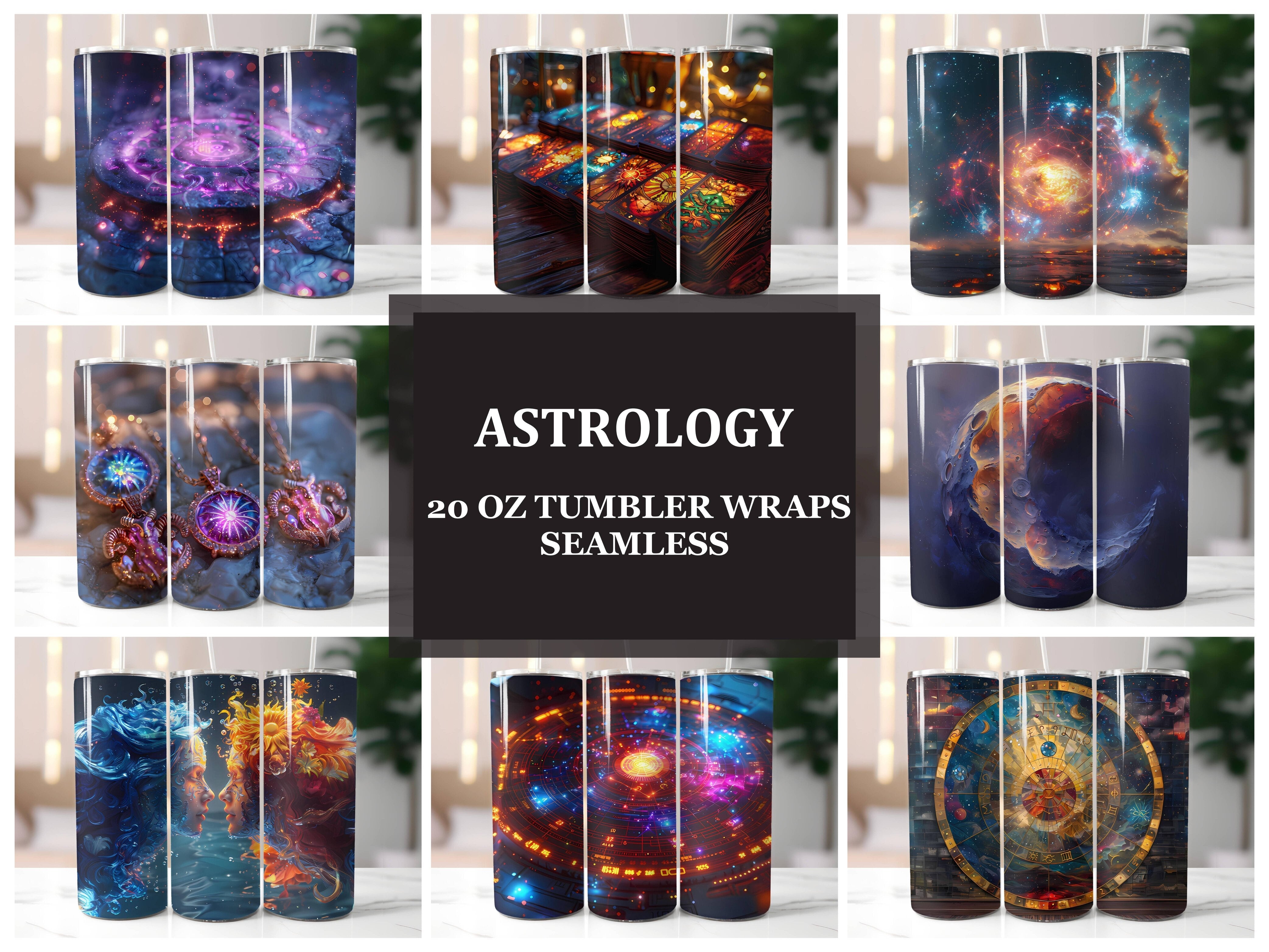 Astrology 4 Tumbler Wrap - CraftNest - Digital Crafting and Art