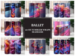 Ballet 3 Tumbler Wrap - CraftNest - Digital Crafting and Art