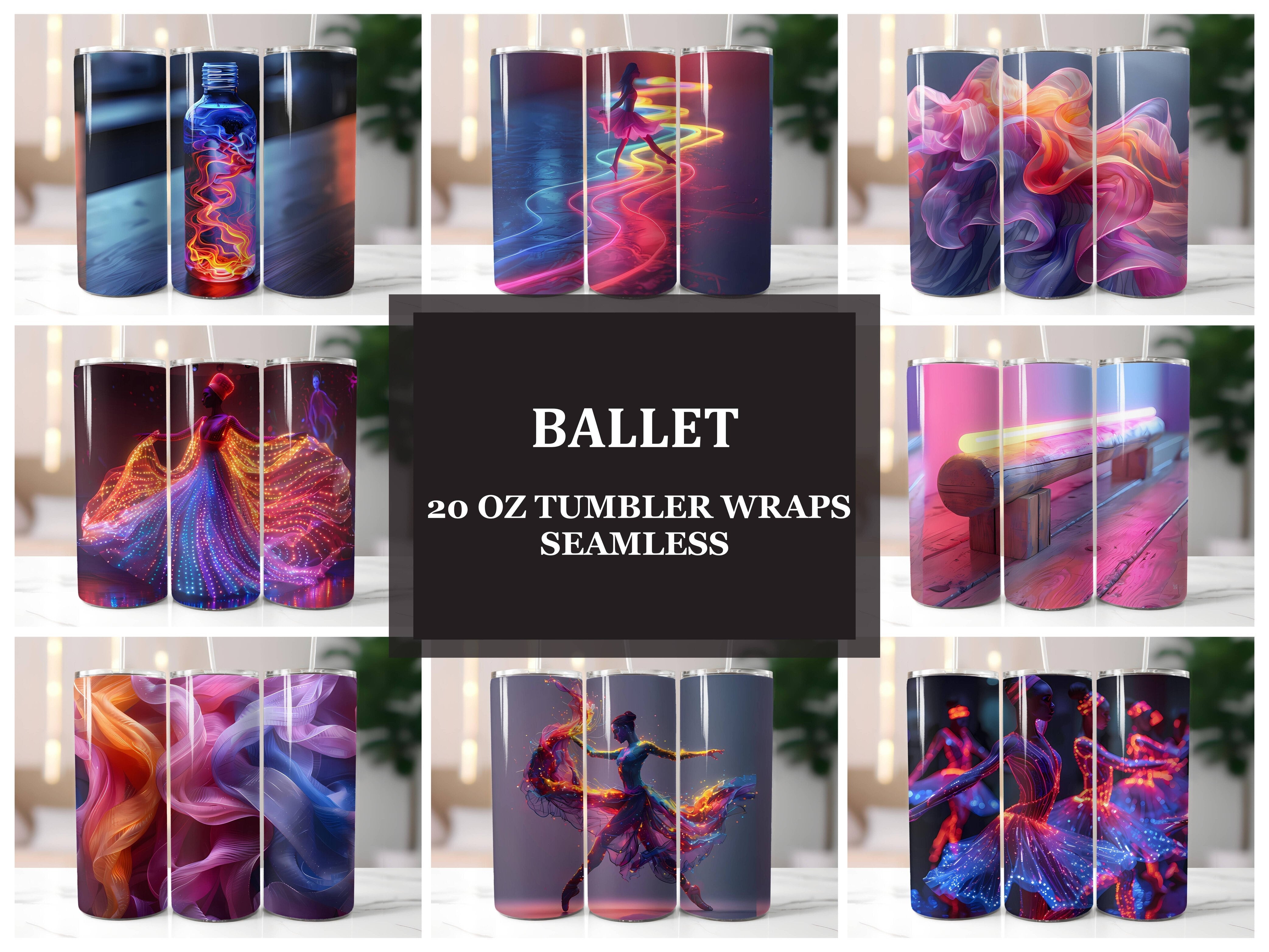 Ballet 3 Tumbler Wrap - CraftNest - Digital Crafting and Art
