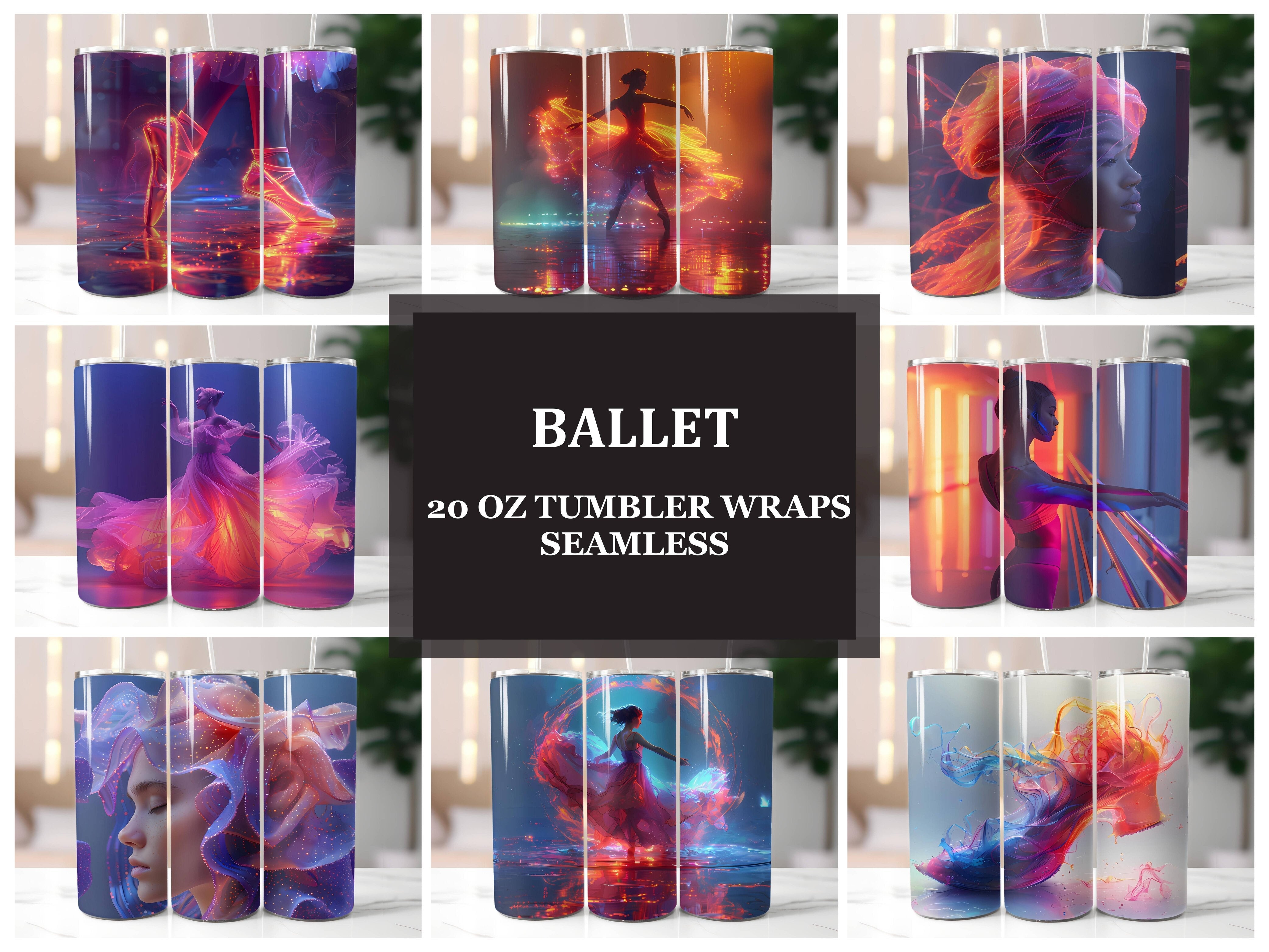 Ballet 4 Tumbler Wrap - CraftNest - Digital Crafting and Art