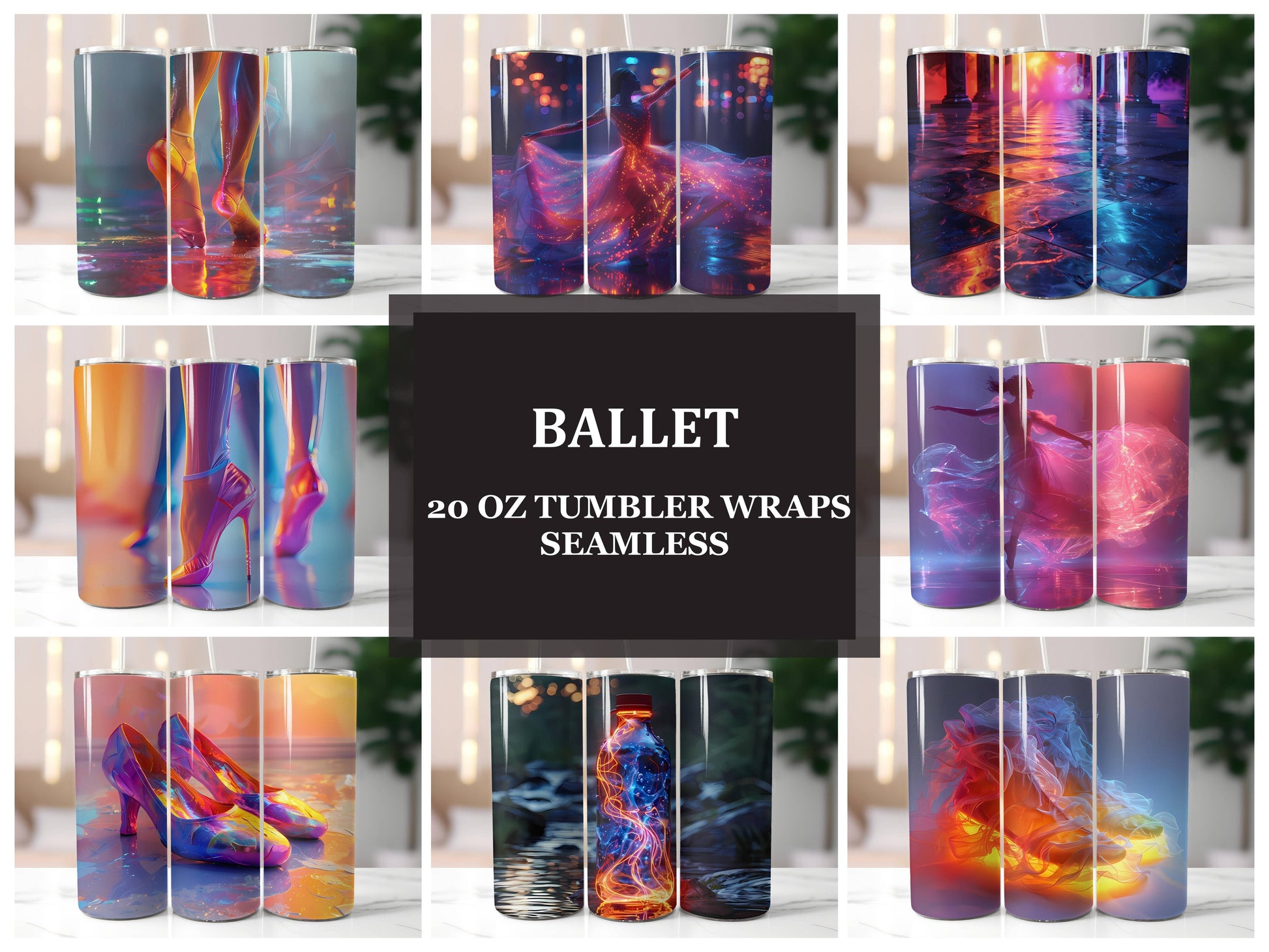 Ballet 5 Tumbler Wrap - CraftNest - Digital Crafting and Art