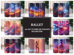 Ballet 7 Tumbler Wrap - CraftNest - Digital Crafting and Art