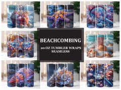 Beachcombing 5 Tumbler Wrap - CraftNest - Digital Crafting and Art