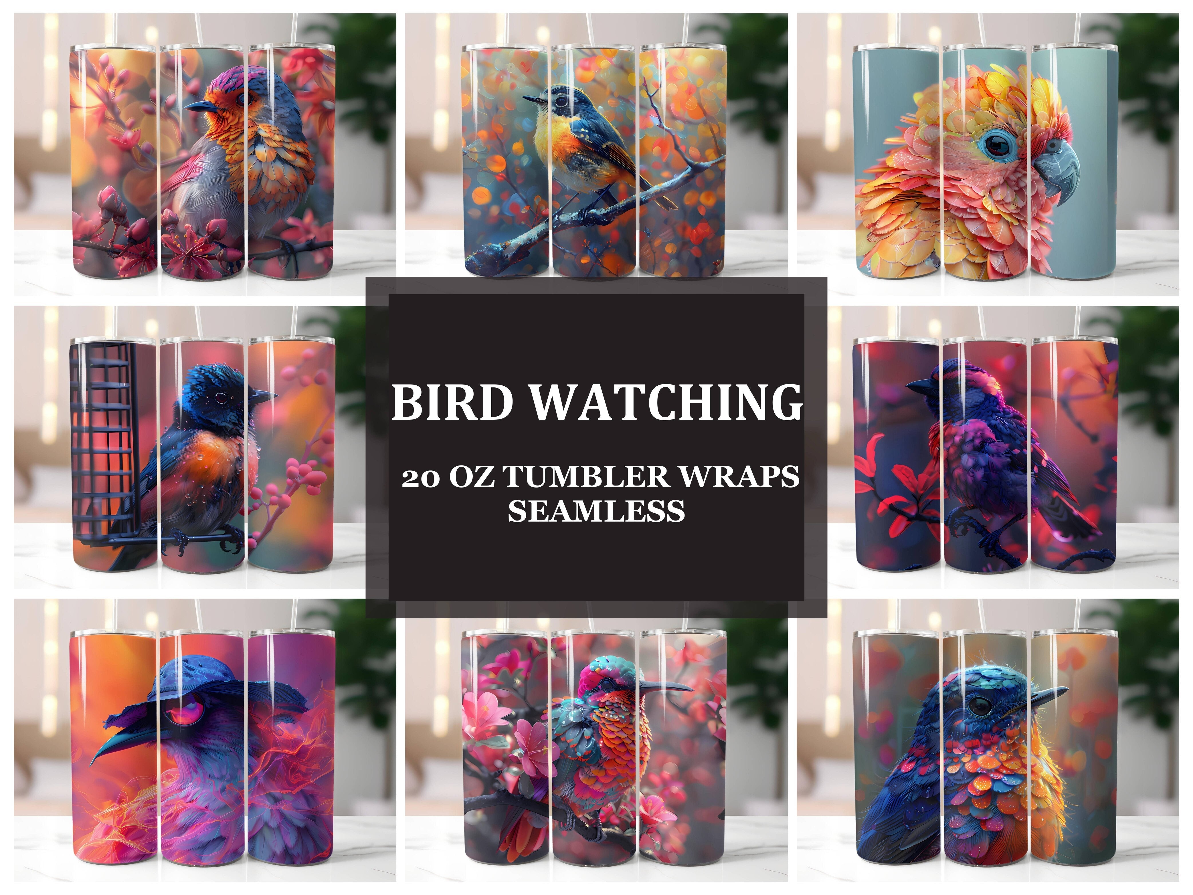 Bird Watching 2 Tumbler Wrap - CraftNest - Digital Crafting and Art