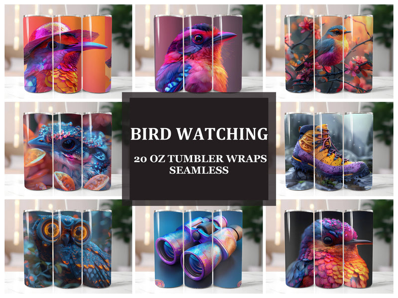 Bird Watching 3 Tumbler Wrap - CraftNest - Digital Crafting and Art