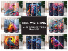 Bird Watching 5 Tumbler Wrap - CraftNest - Digital Crafting and Art