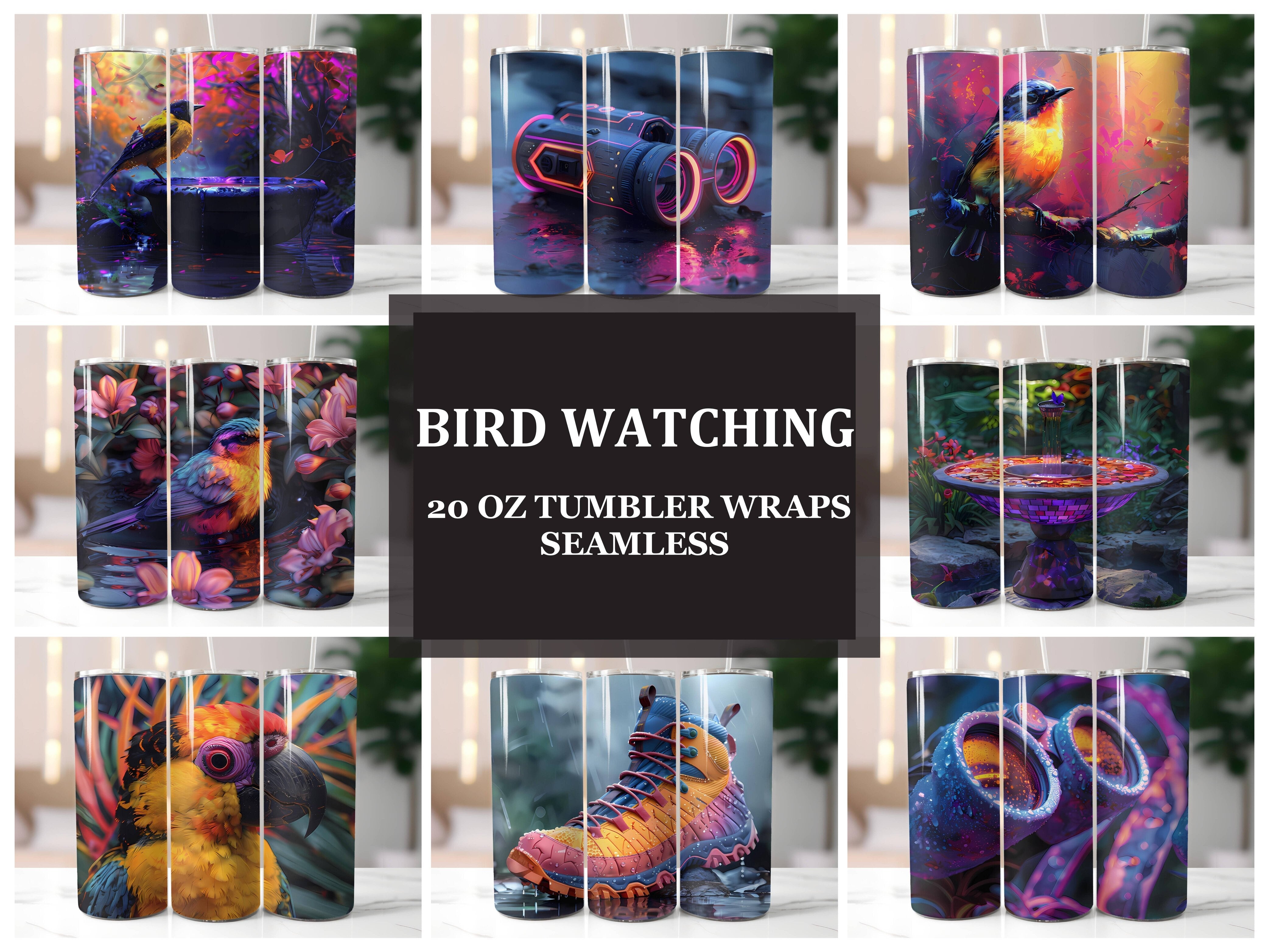 Bird Watching 6 Tumbler Wrap - CraftNest - Digital Crafting and Art