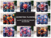 Geometric Flowers Tumbler Wrap