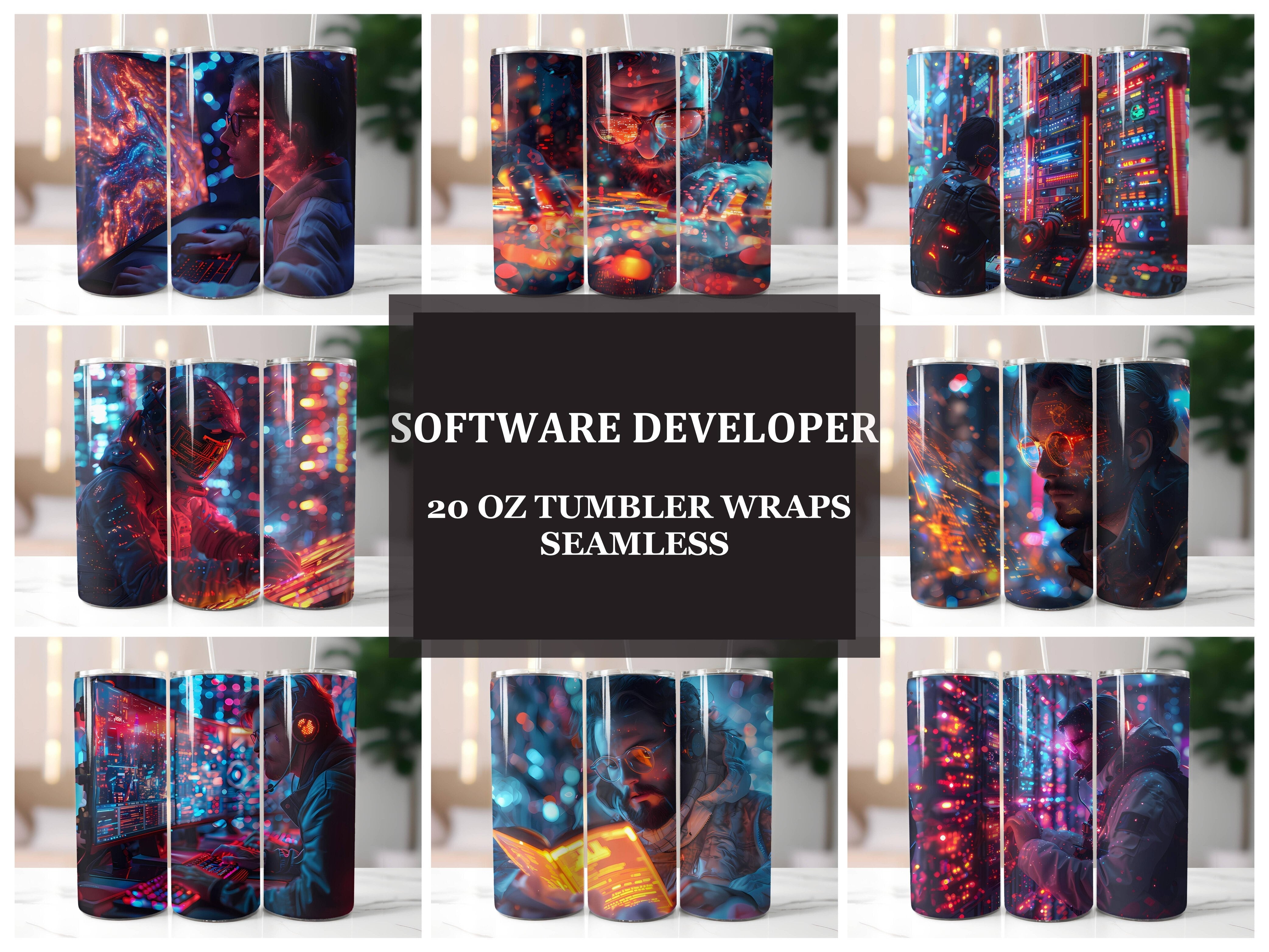 Software Developer 1 Tumbler Wrap - CraftNest - Digital Crafting and Art