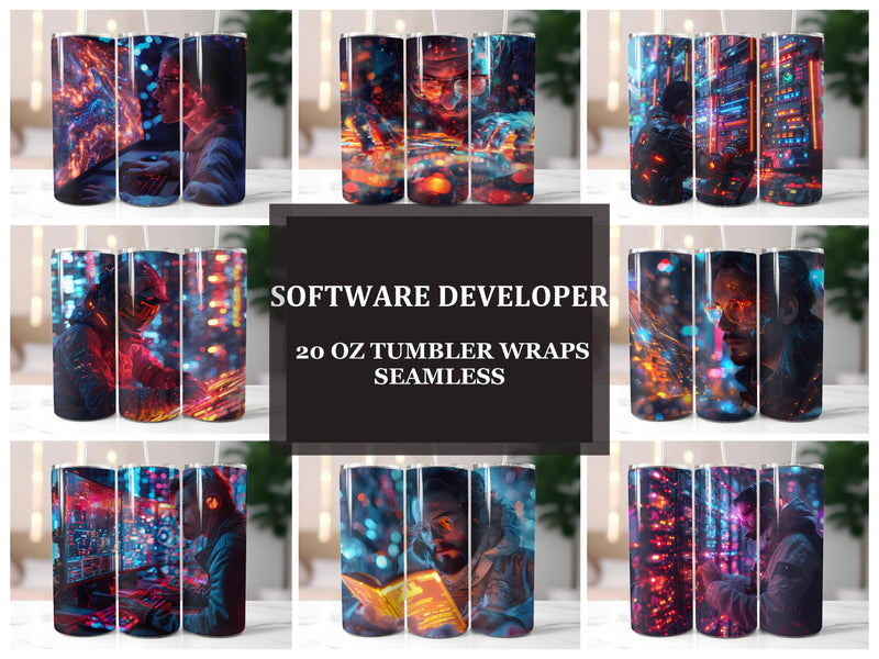Software Developer 1 Tumbler Wrap - CraftNest - Digital Crafting and Art