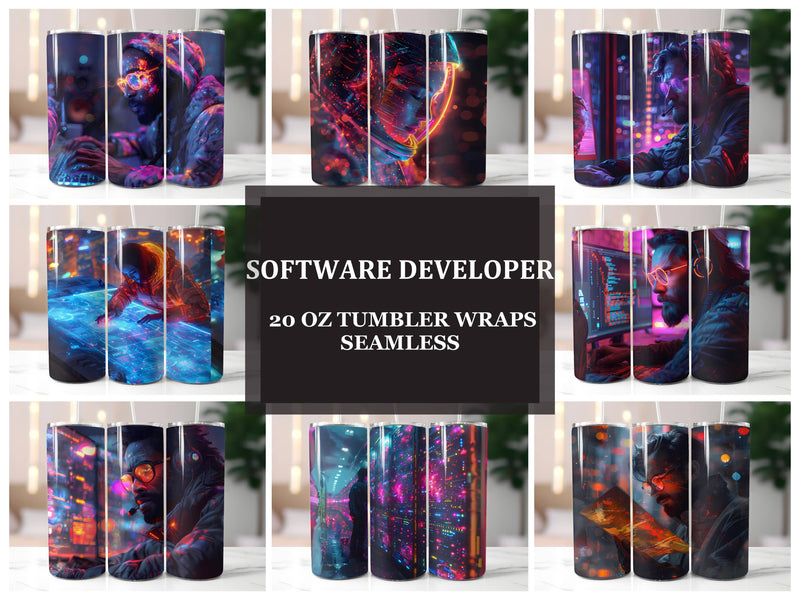 Software Developer 2 Tumbler Wrap - CraftNest - Digital Crafting and Art