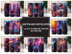 Software Developer 3 Tumbler Wrap - CraftNest - Digital Crafting and Art