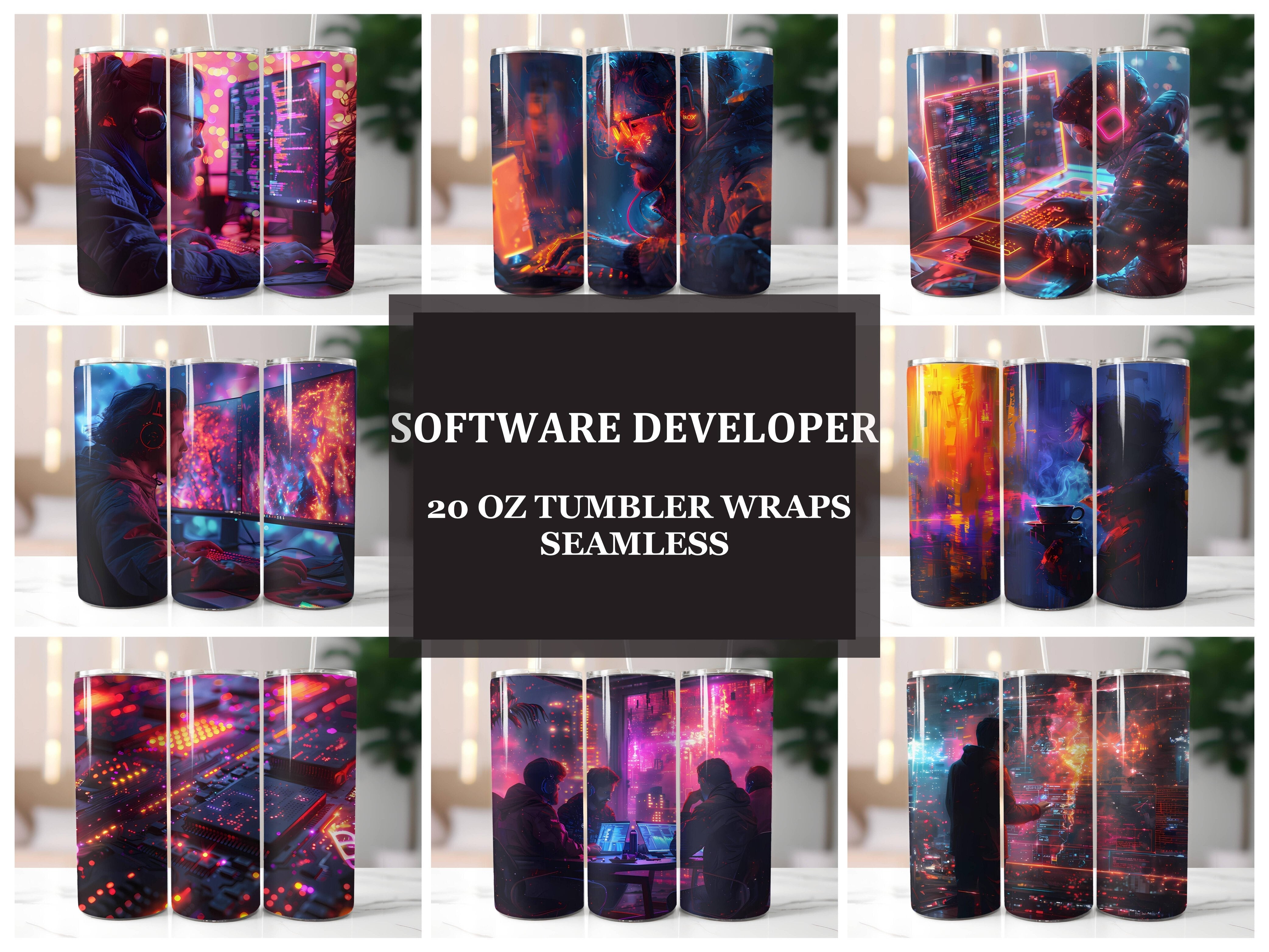 Software Developer 3 Tumbler Wrap - CraftNest - Digital Crafting and Art