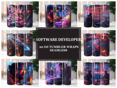 Software Developer 4 Tumbler Wrap - CraftNest - Digital Crafting and Art