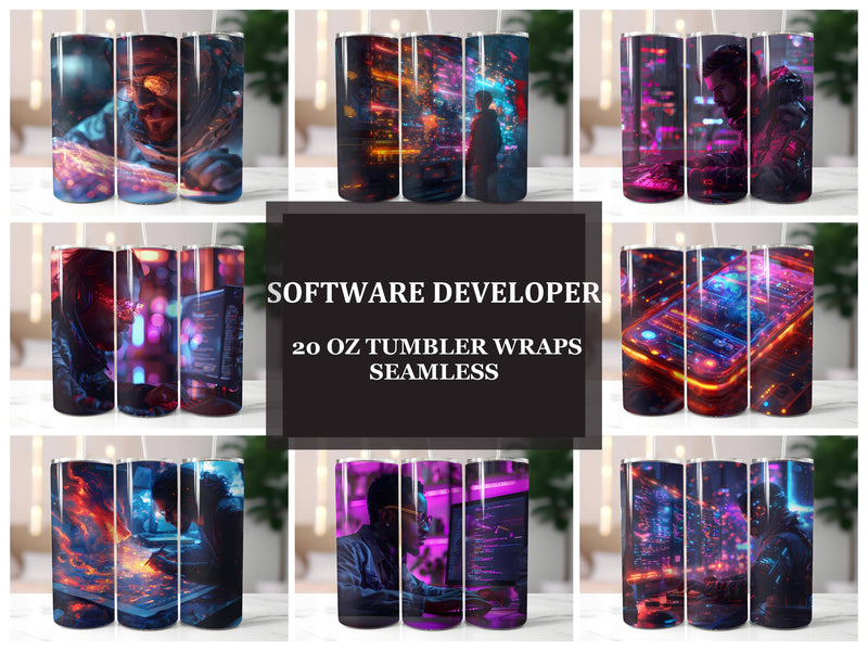 Software Developer 5 Tumbler Wrap - CraftNest - Digital Crafting and Art
