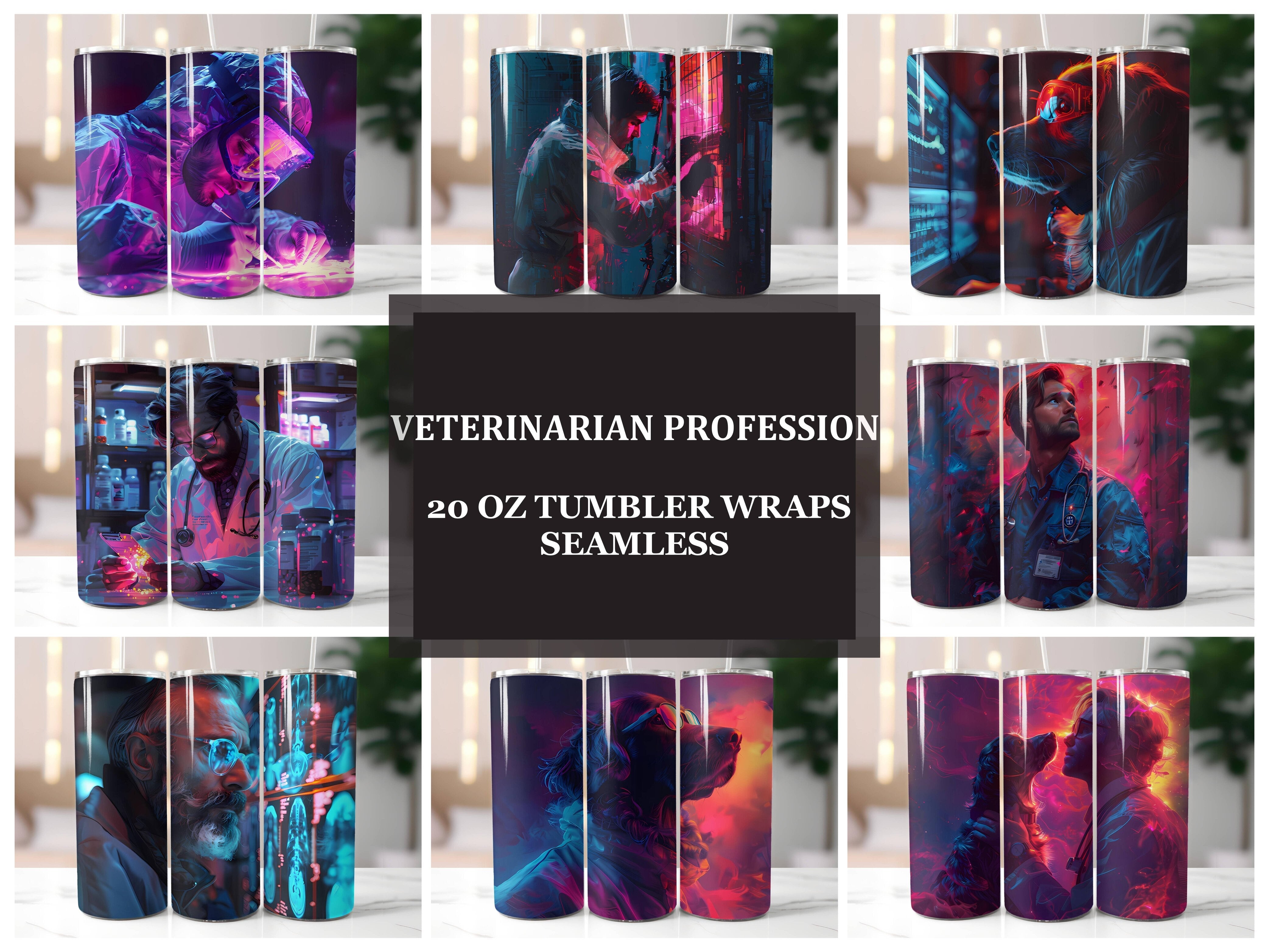Veterinarian Profession 1 Tumbler Wrap - CraftNest - Digital Crafting and Art
