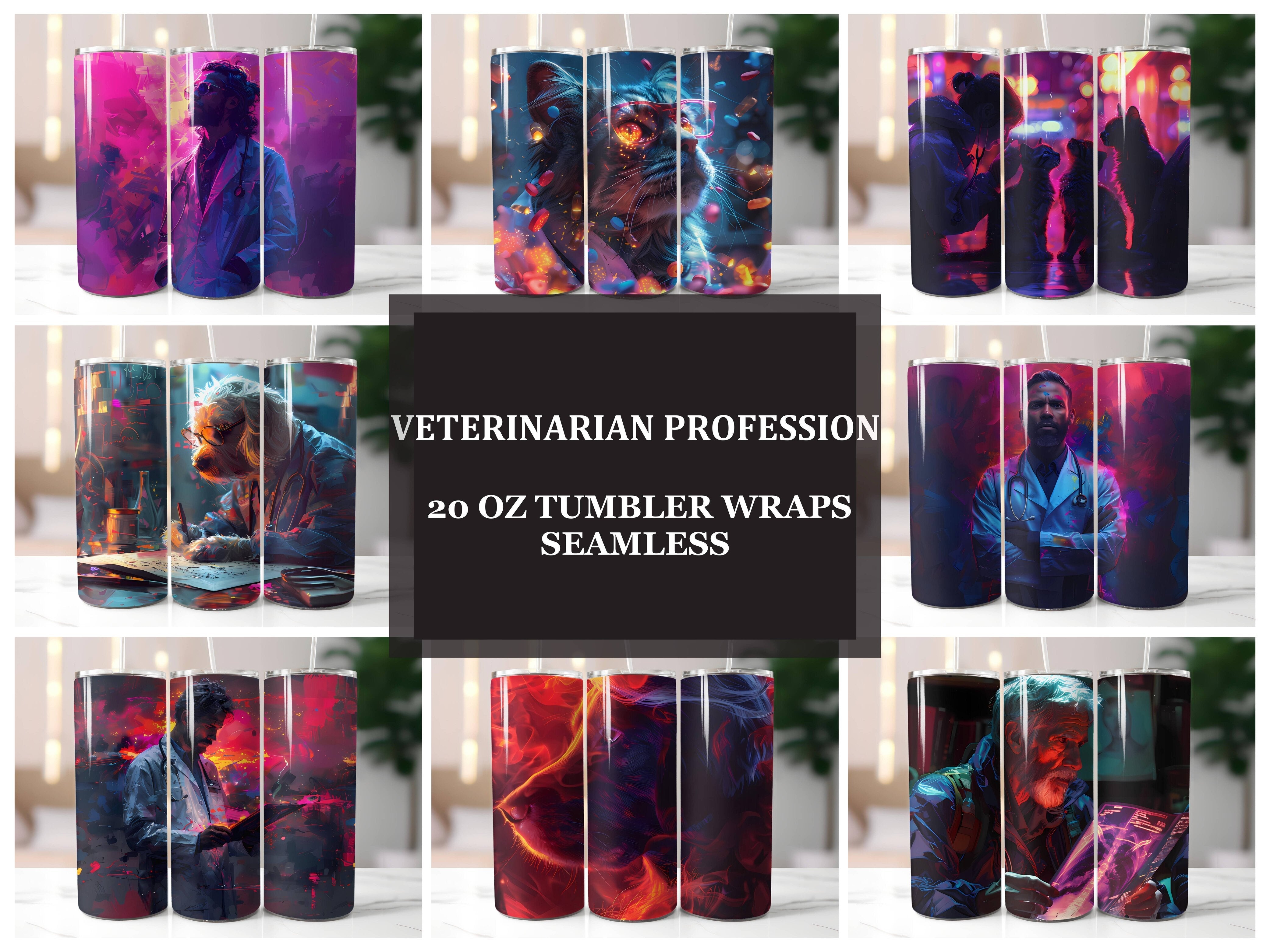 Veterinarian Profession 5 Tumbler Wrap - CraftNest - Digital Crafting and Art