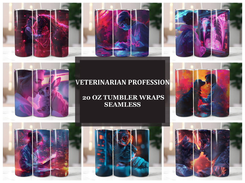 Veterinarian Profession 6 Tumbler Wrap - CraftNest - Digital Crafting and Art