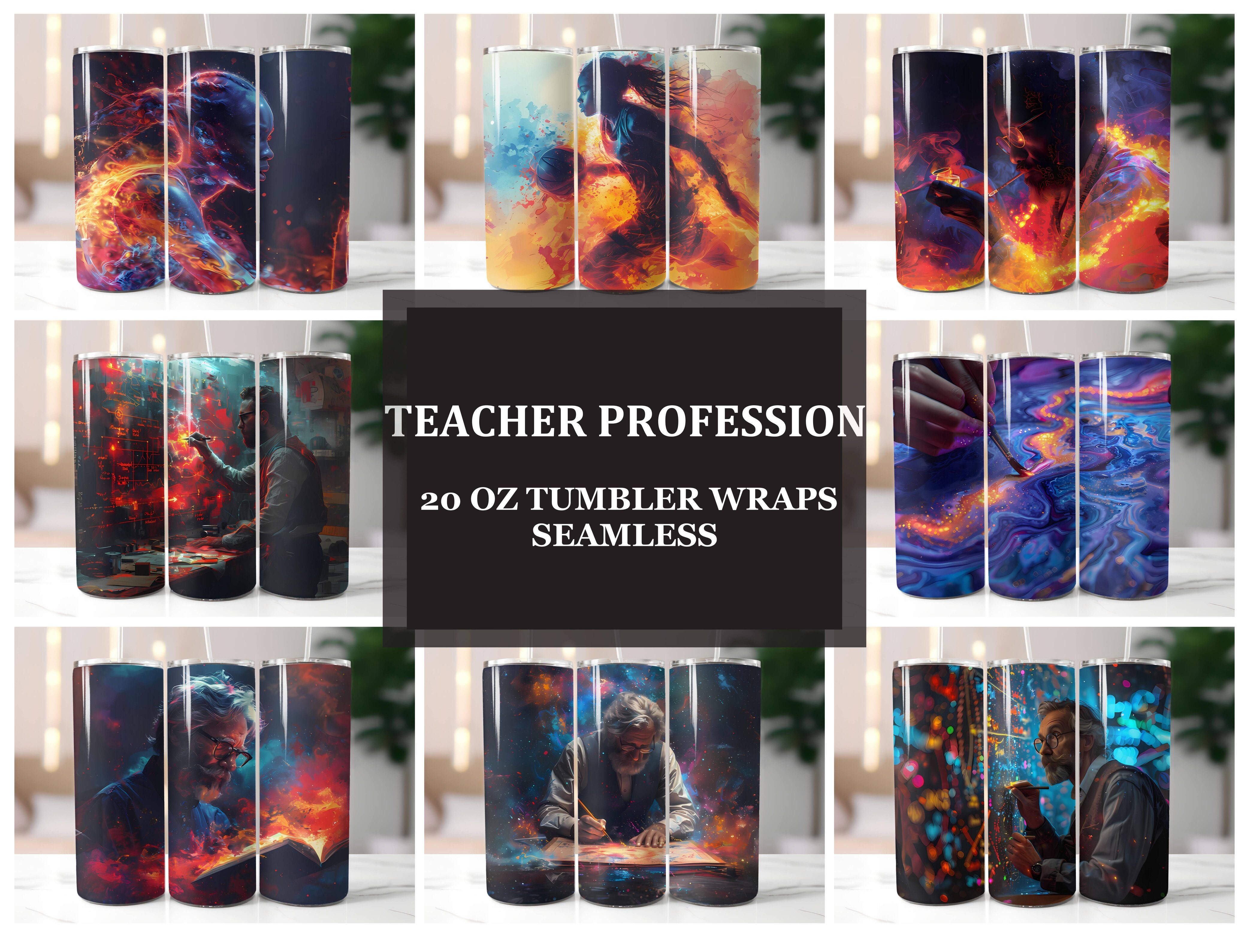 Teacher Profession 2 Tumbler Wrap - CraftNest - Digital Crafting and Art