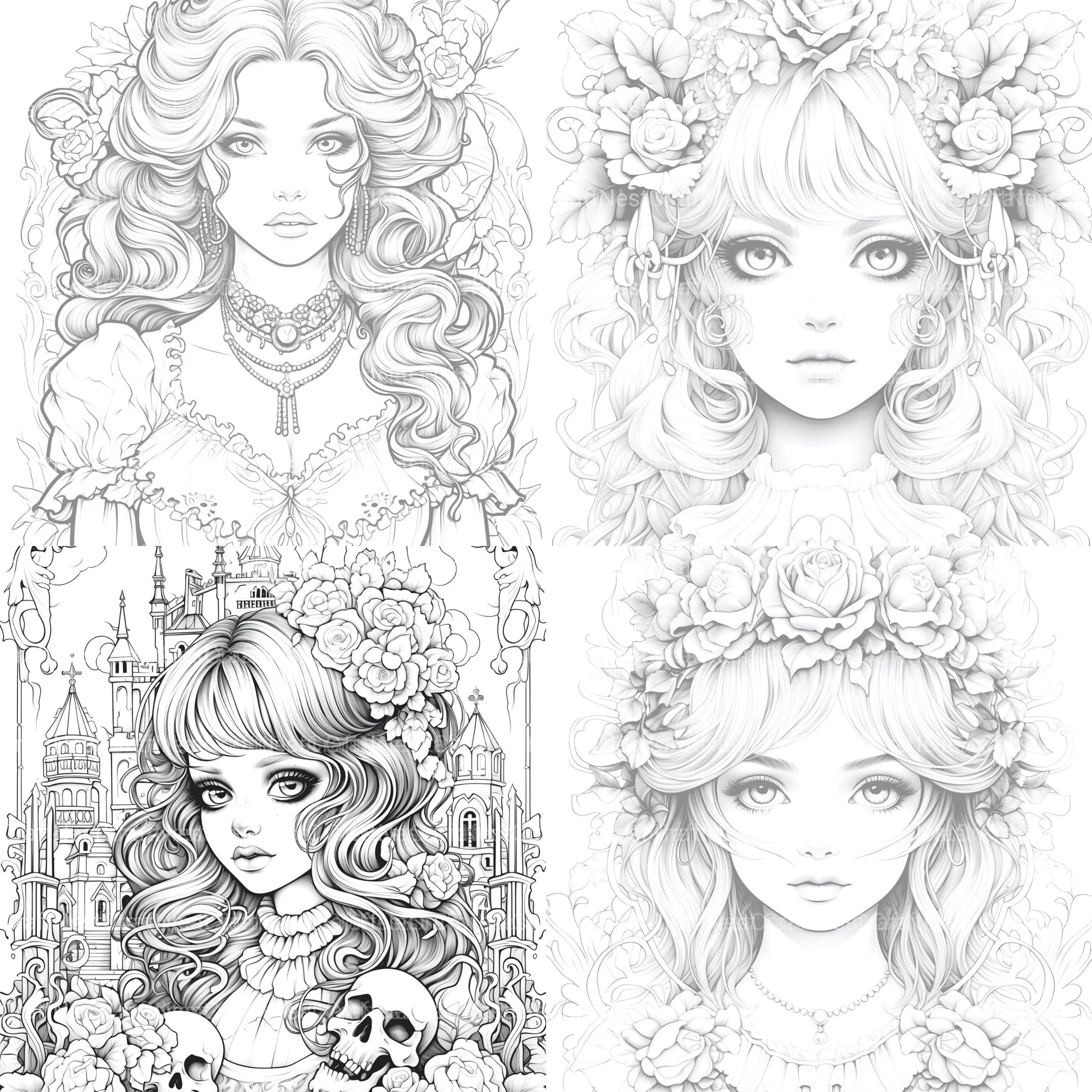 Little Princess Coloring Book - CraftNest - Digital Crafting and Art