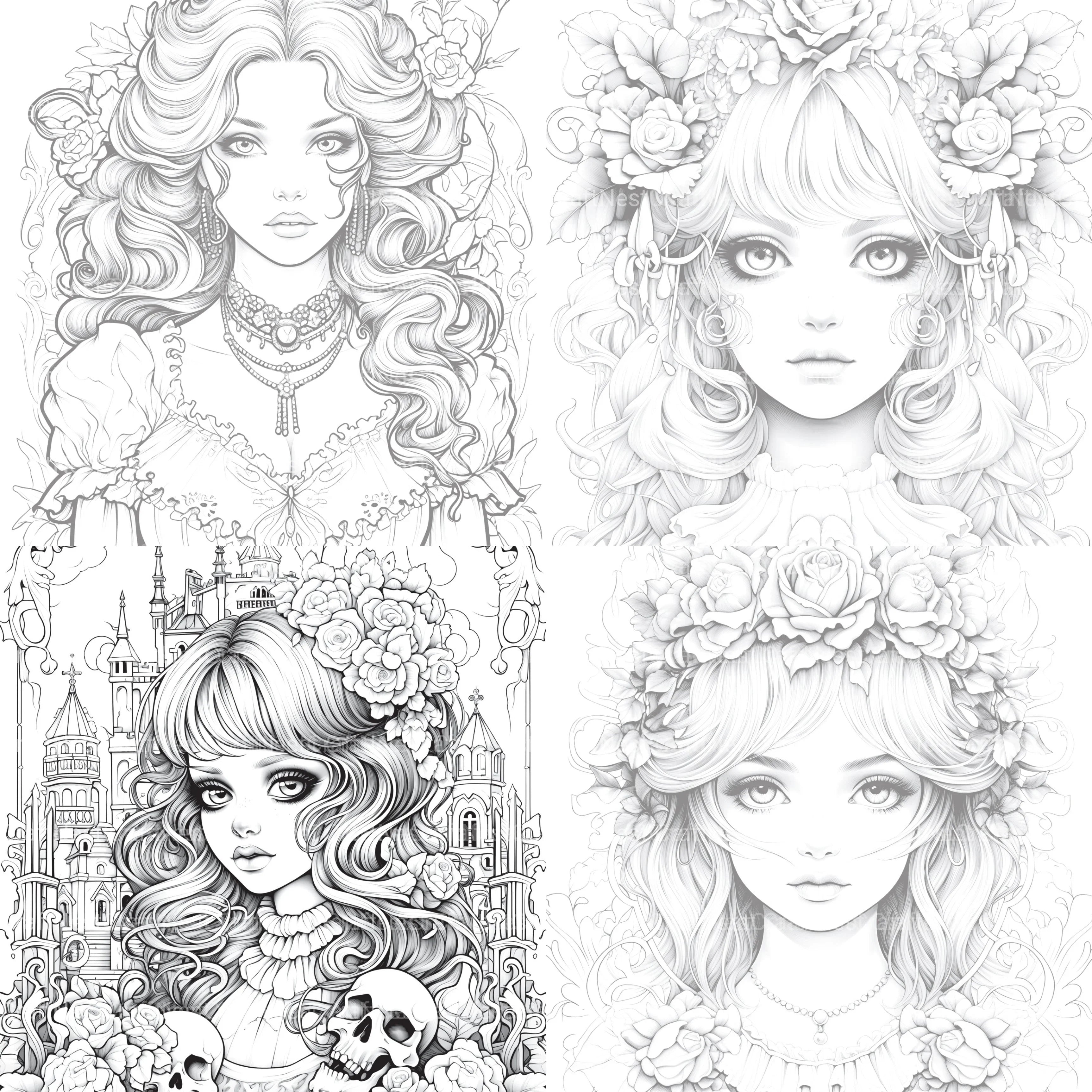 Little Princess Coloring Book - CraftNest - Digital Crafting and Art