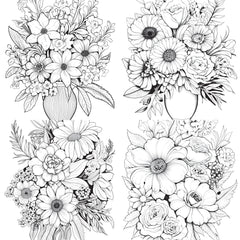 Flower Coloring Book 2 - CraftNest - Digital Crafting and Art