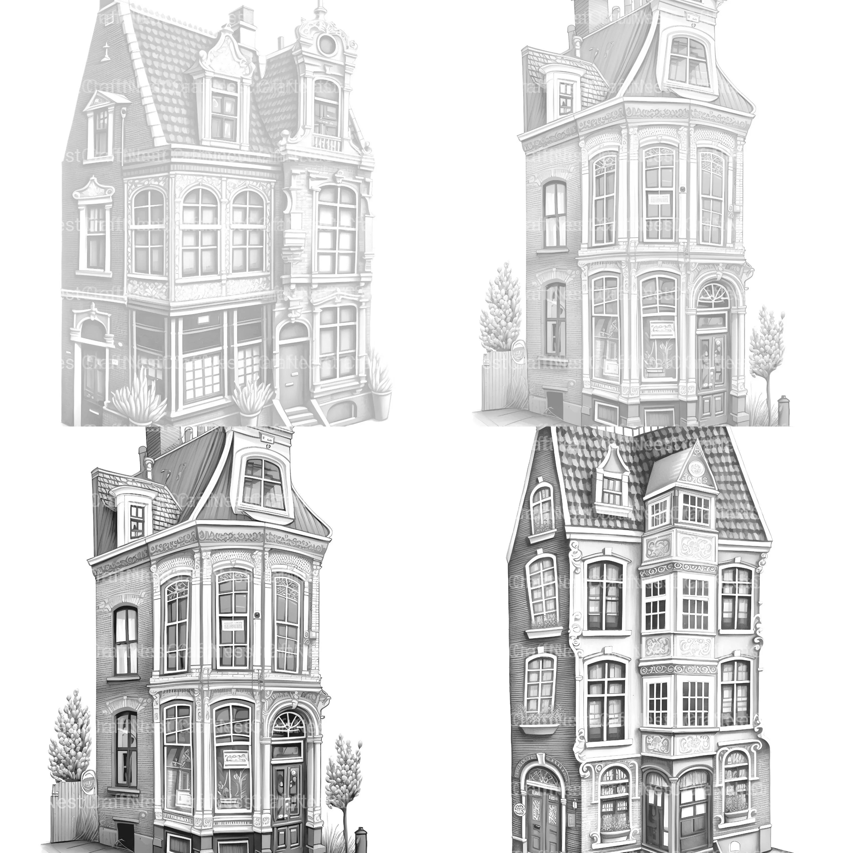 Brazilian Tiny House Coloring Book - CraftNest - Digital Crafting and Art