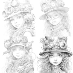 Victorian Girl Coloring Book - CraftNest - Digital Crafting and Art