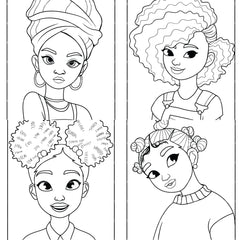 African Women Coloring Book - CraftNest - Digital Crafting and Art