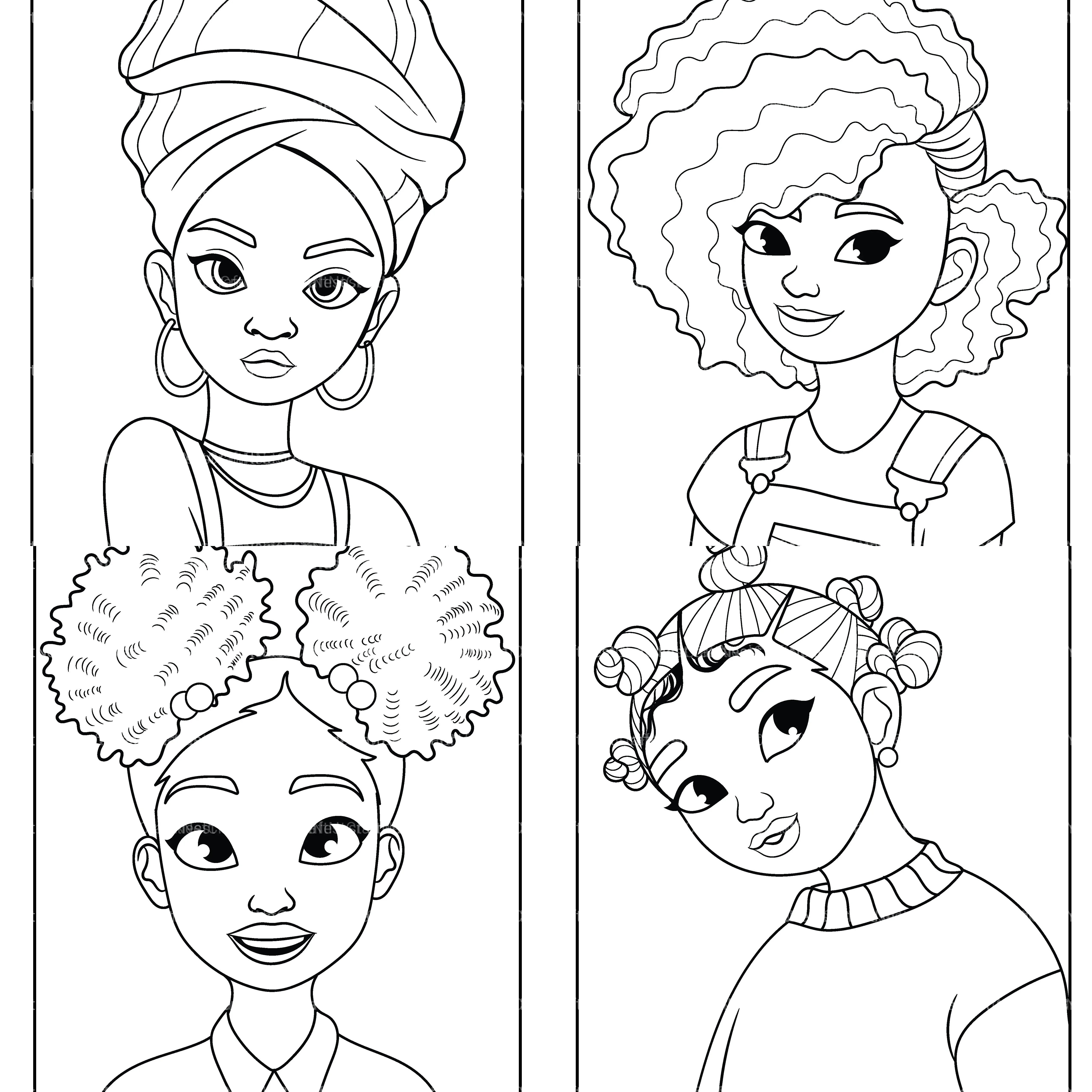 African Women Coloring Book - CraftNest - Digital Crafting and Art
