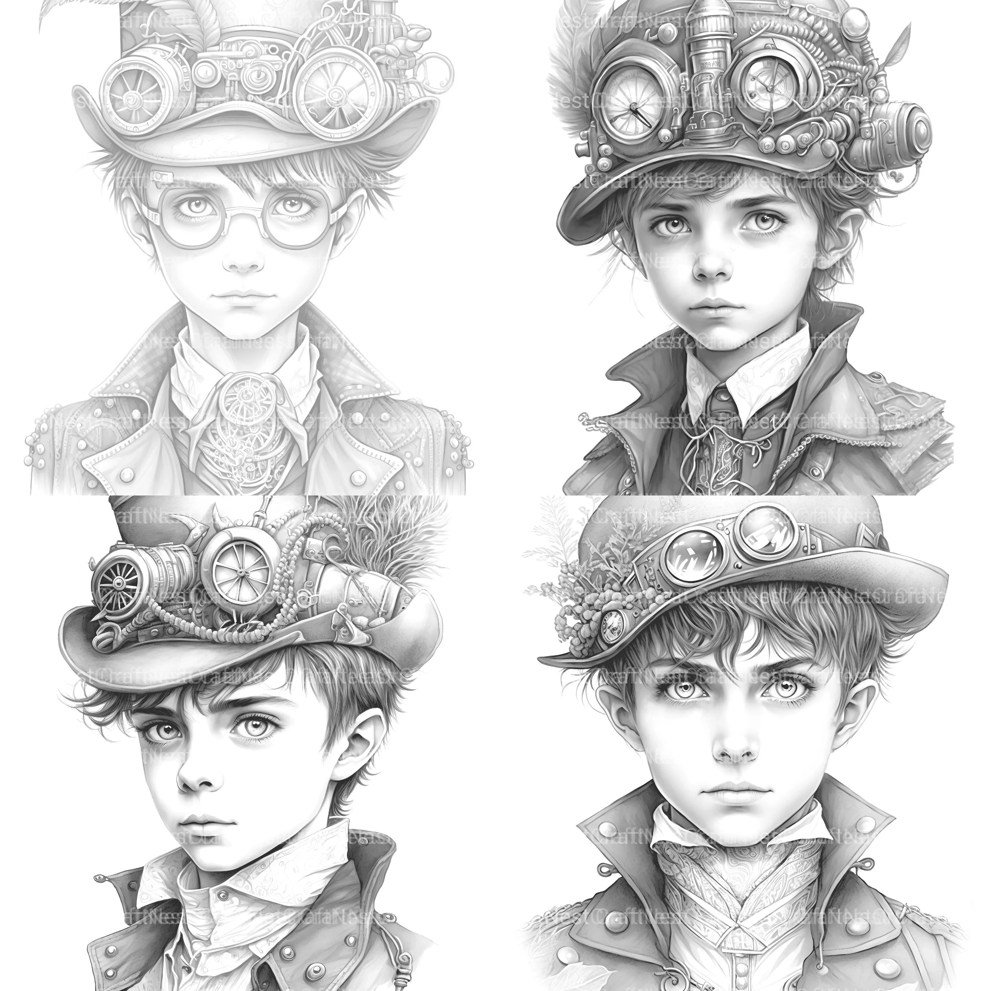 Young Woman Coloring Book - CraftNest - Digital Crafting and Art