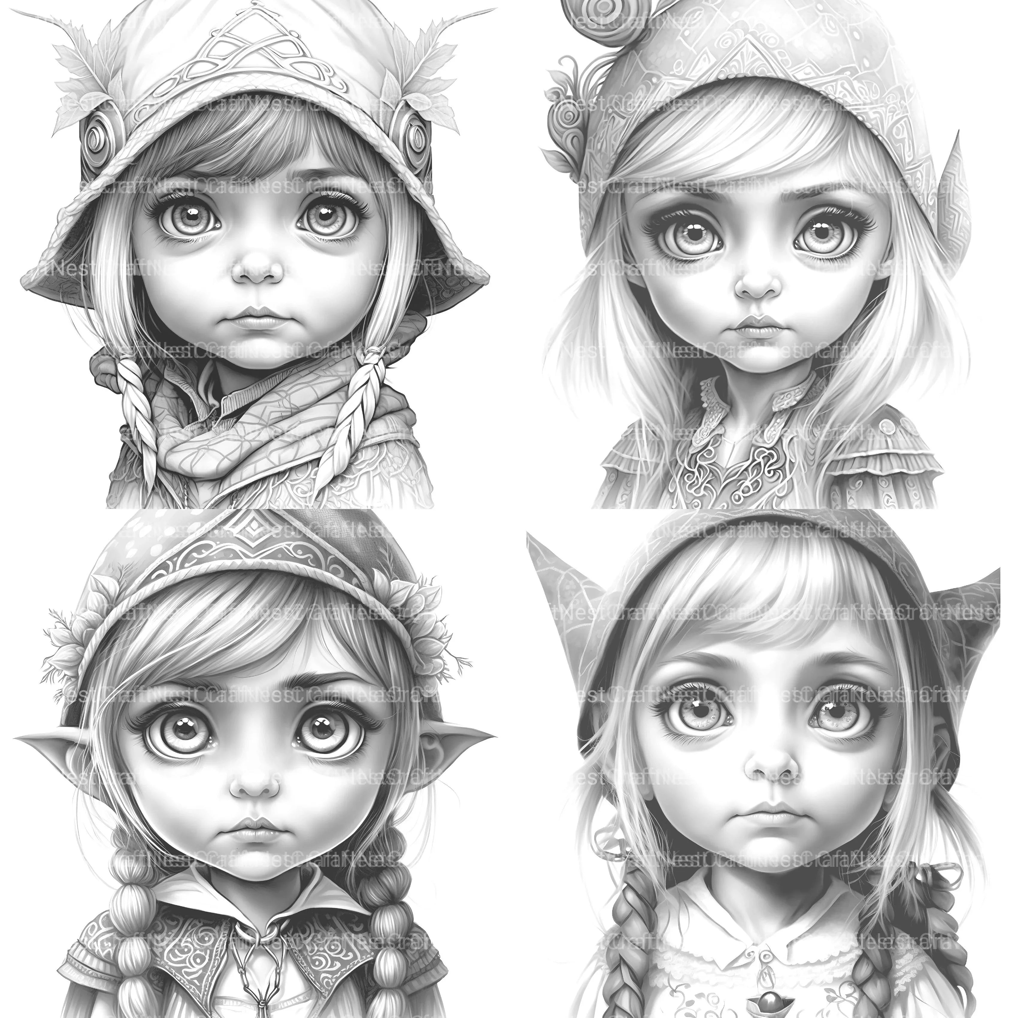 Gothic Girl Coloring Book - CraftNest - Digital Crafting and Art