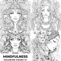 Femme Coloring Book - CraftNest - Digital Crafting and Art