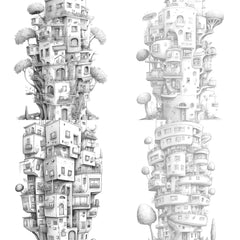 Condominium Tiny House Coloring Book - CraftNest - Digital Crafting and Art