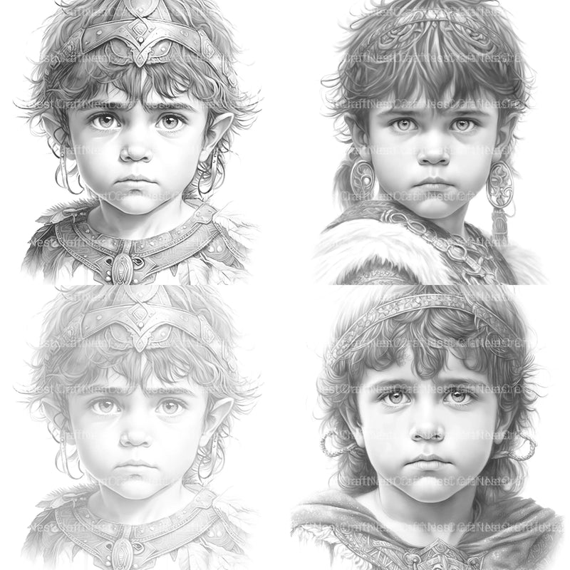 Babarian Girl Coloring Book - CraftNest - Digital Crafting and Art