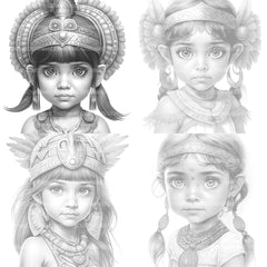 Aztec Boy Coloring Book - CraftNest - Digital Crafting and Art