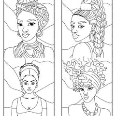 African Woman Coloring Book - CraftNest - Digital Crafting and Art