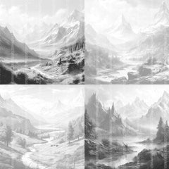 Landscape Scenes Coloring Book - CraftNest - Digital Crafting and Art