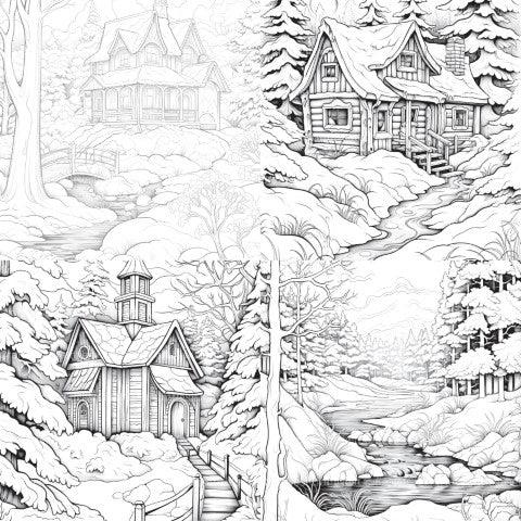 Winterland Coloring Book - CraftNest - Digital Crafting and Art