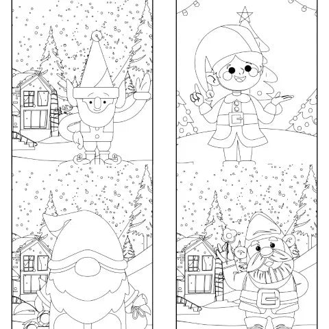 Kids Christmas Coloring Book Volume 1 - CraftNest - Digital Crafting and Art