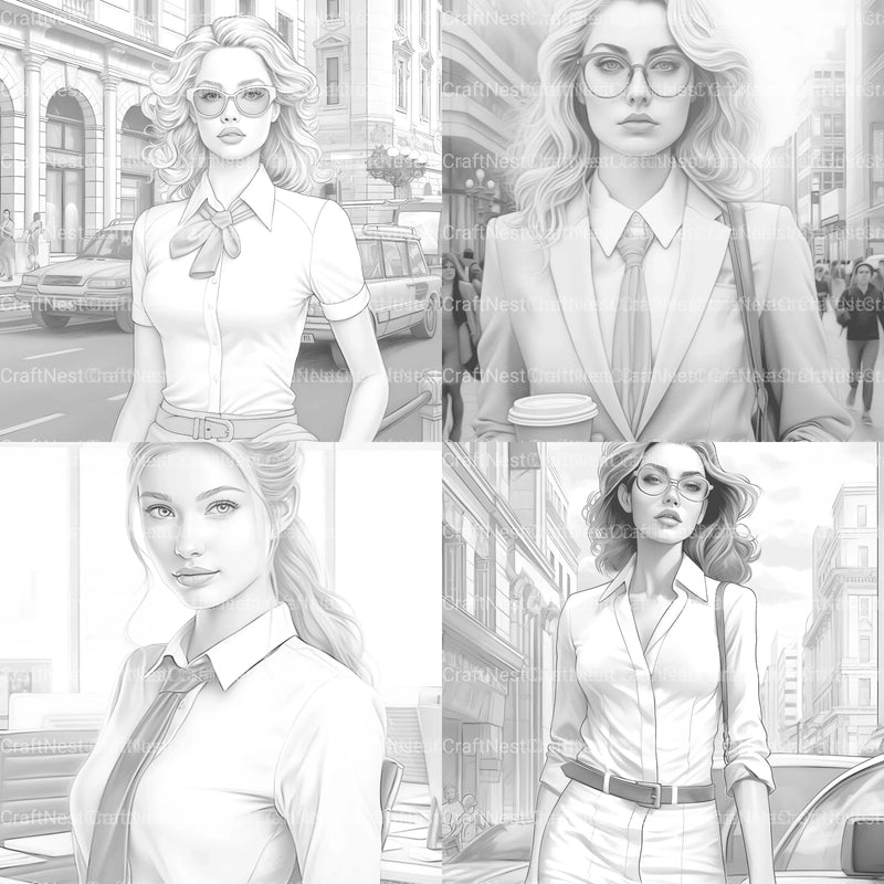 Kids Christmas Girl Coloring Book - CraftNest - Digital Crafting and Art