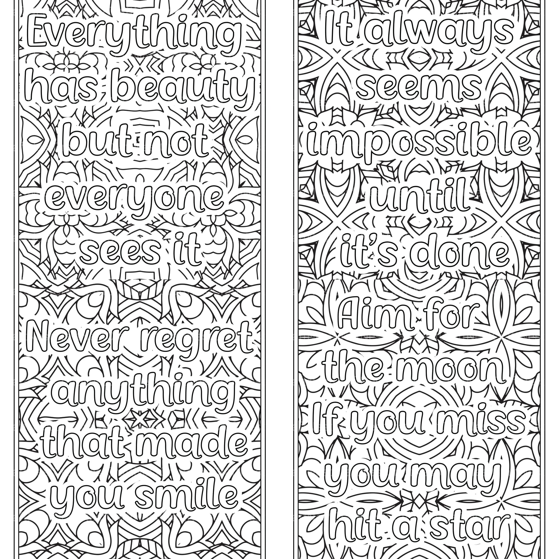 Quotes Coloring Book - CraftNest - Digital Crafting and Art