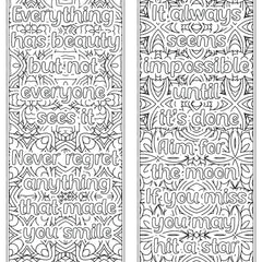 Quotes Coloring Book - CraftNest - Digital Crafting and Art