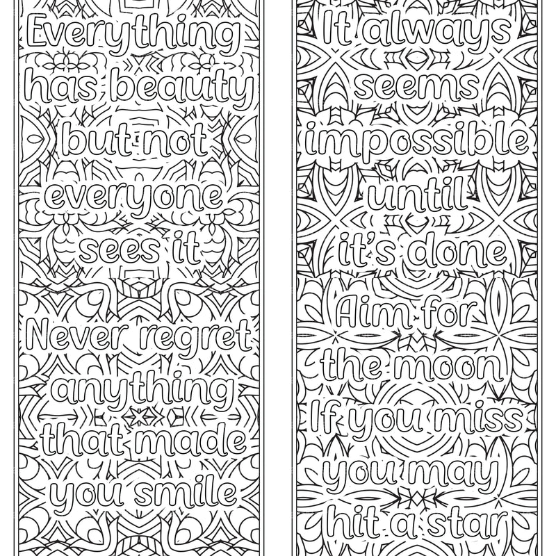Quotes Coloring Book - CraftNest - Digital Crafting and Art