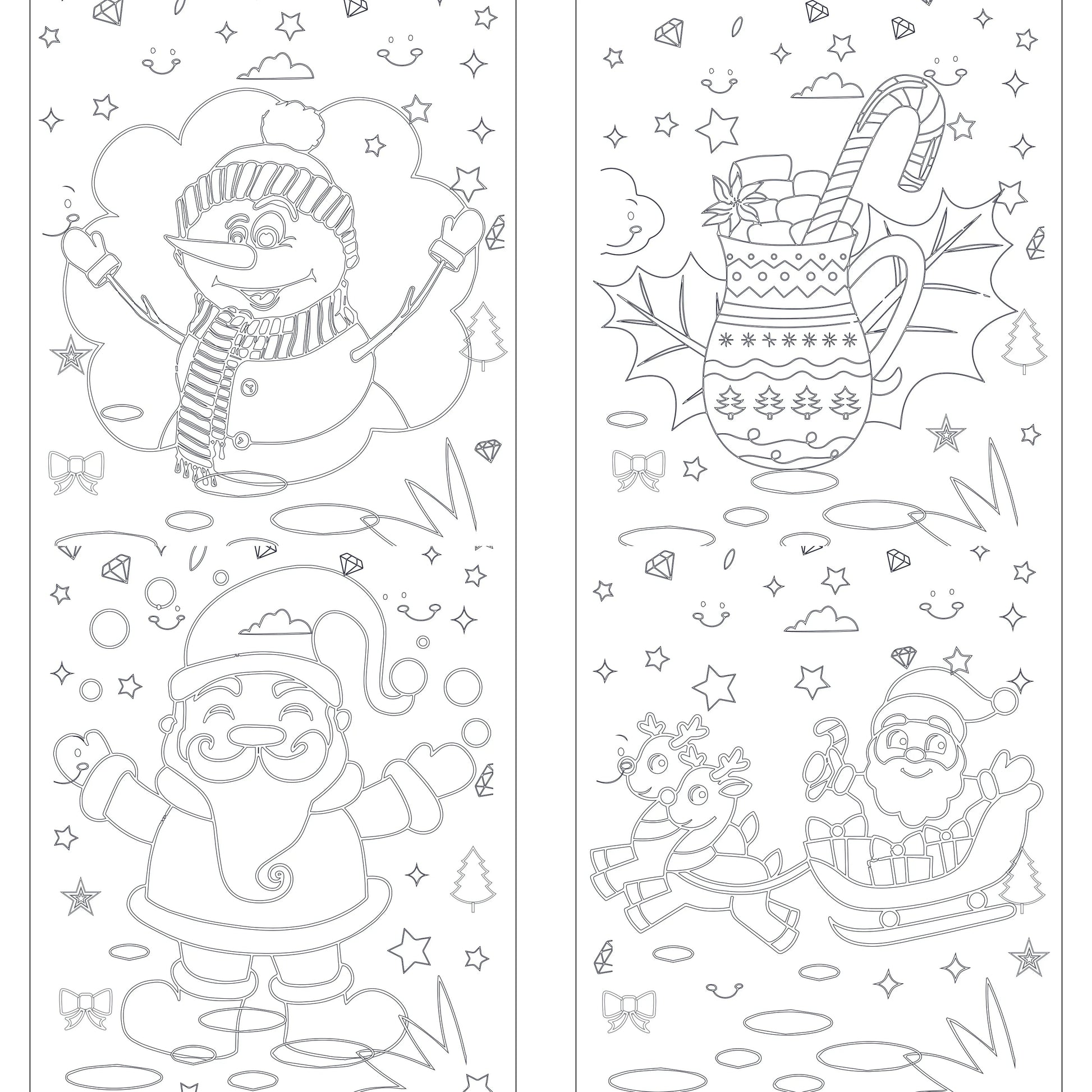 Kids Christmas Coloring Book 3 - CraftNest - Digital Crafting and Art