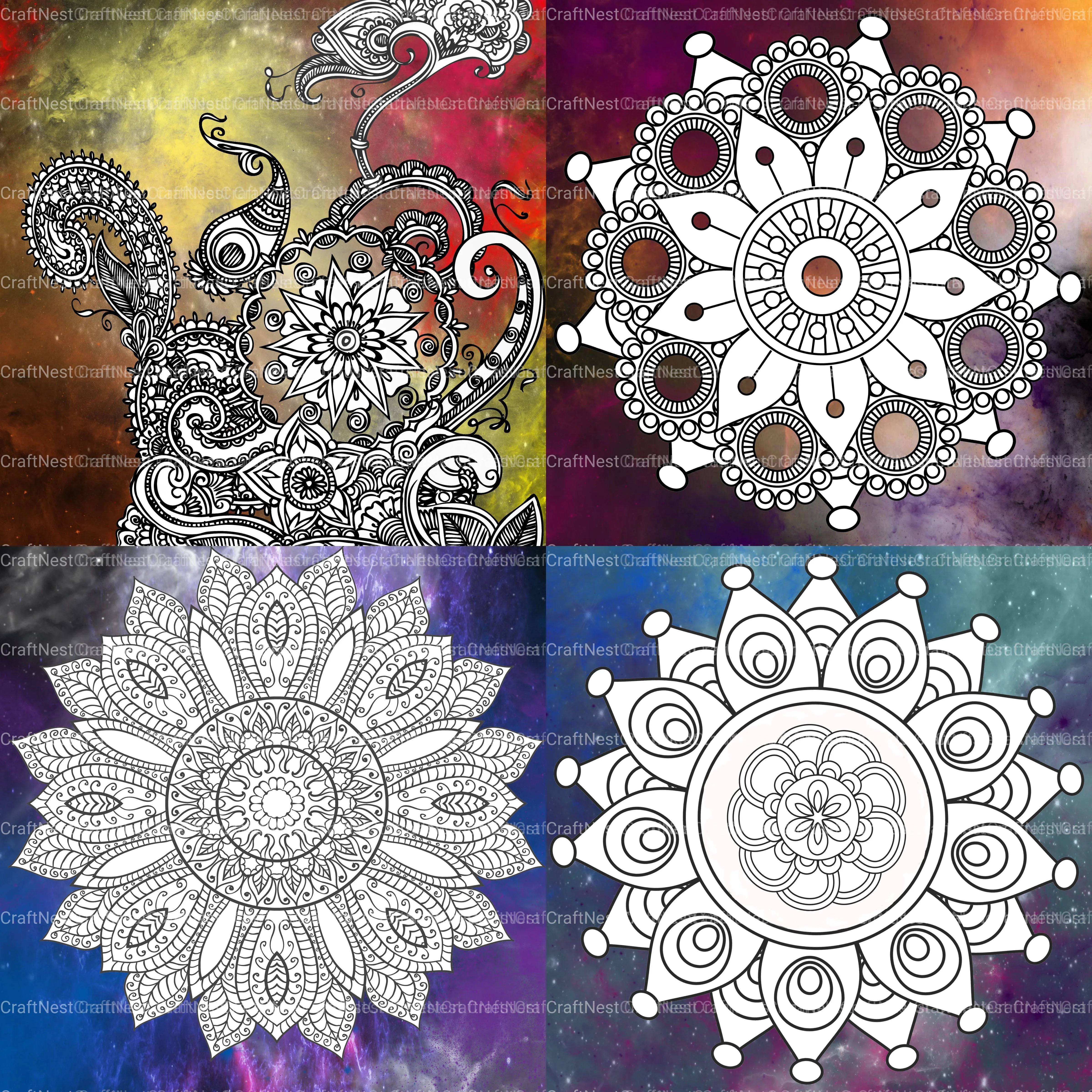 Colorist Heaven Universe Coloring Book - CraftNest - Digital Crafting and Art