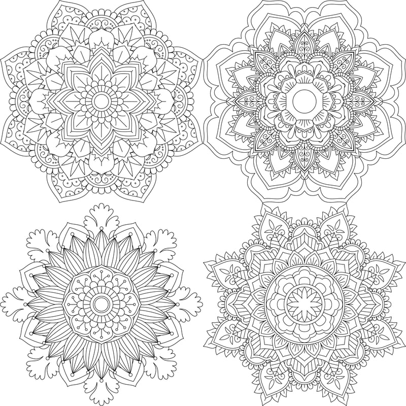 Colorist Heaven Mandala Coloring Book - CraftNest - Digital Crafting and Art