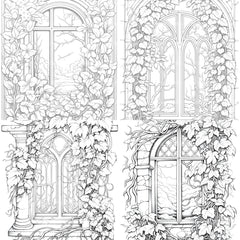 Blooming Window Coloring Book - CraftNest - Digital Crafting and Art