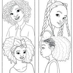 African Girl Coloring Book - CraftNest - Digital Crafting and Art