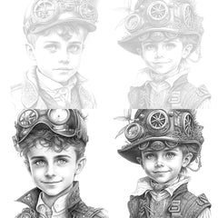 Steampunk Girl Coloring Book - CraftNest - Digital Crafting and Art